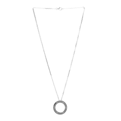 Cartier 18K White Gold LOVE Pendant Necklace 3 of 6