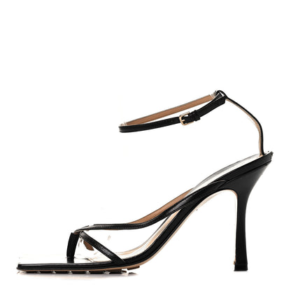 Bottega Veneta Lambskin Stretch Multi Strap 90mm Sandals 40 Black 1 of 9