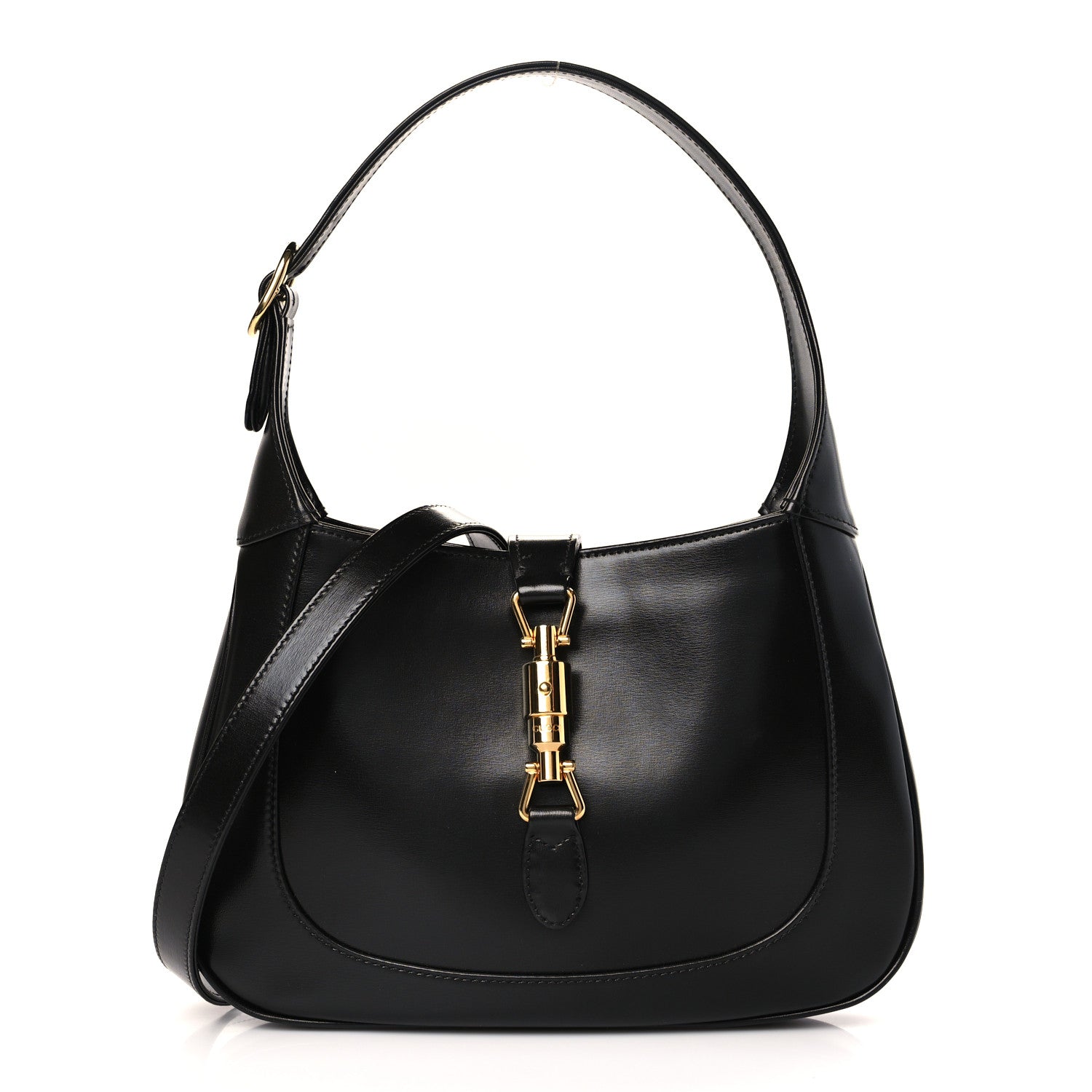 Gucci Boarded Dyana Lux Calfskin Small Jackie 1961 Hobo Black 1 of 9