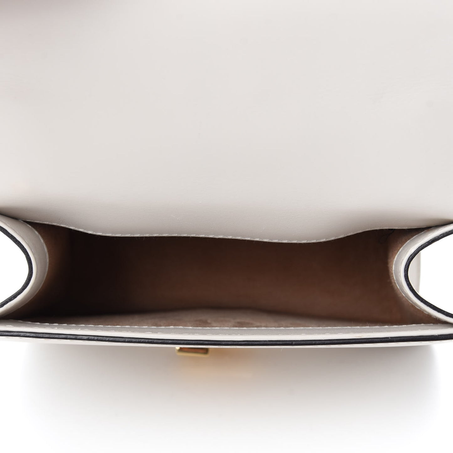 Calfskin Mini Sylvie Chain Shoulder Bag White