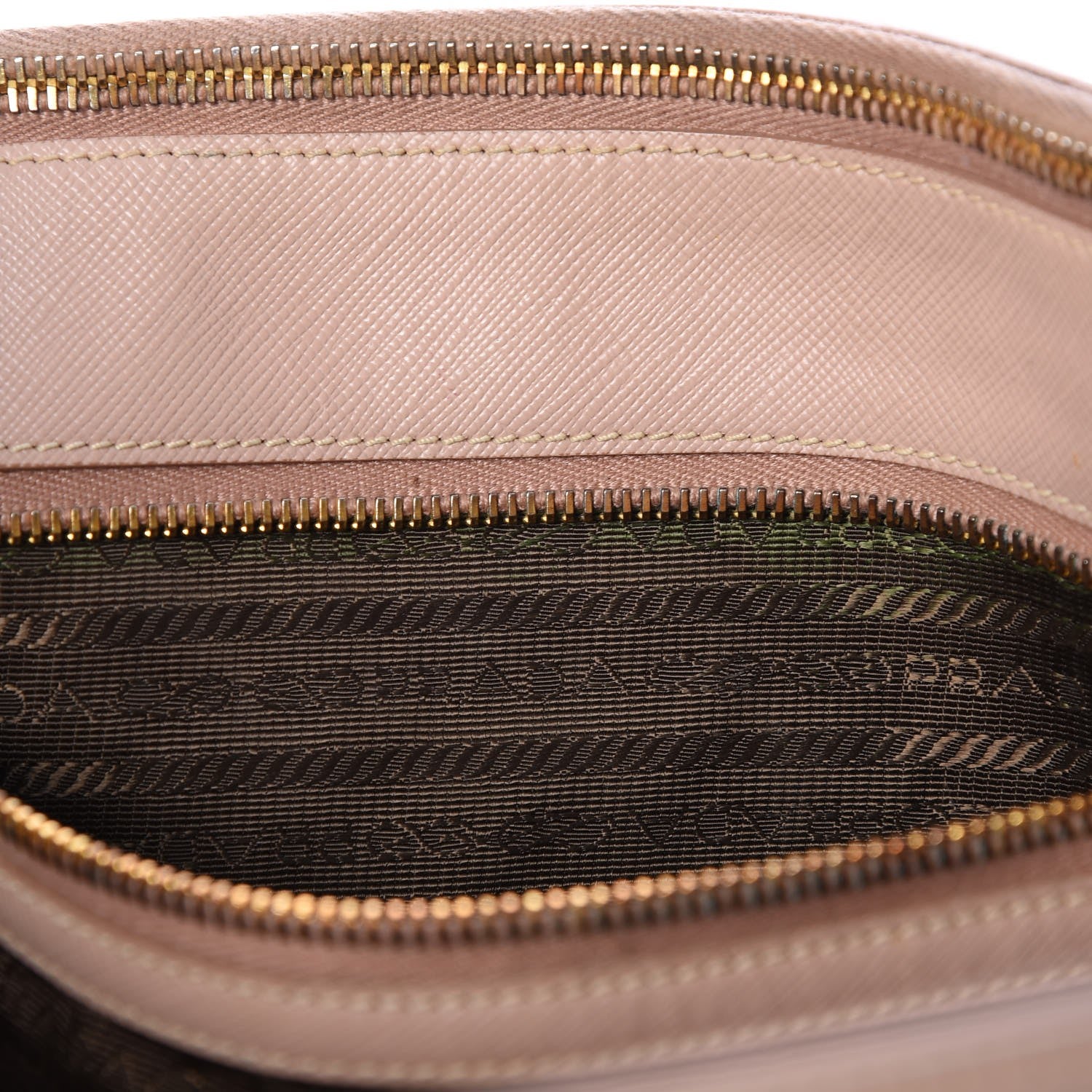 Prada Saffiano Medium Double Zip Tote Cammeo 6 of 18