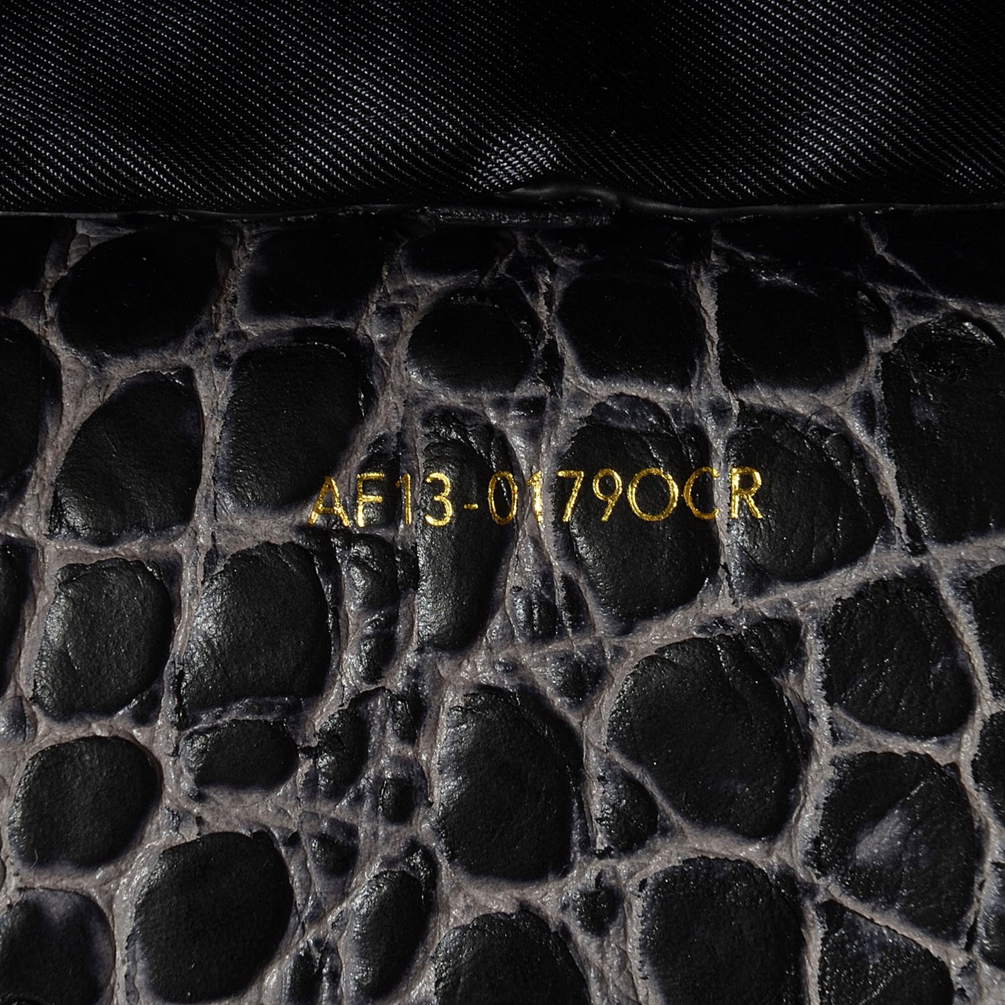 3.1 Calf Hair Crocodile Embossed Leather Medium Pashli Satchel Antique Grey Olive