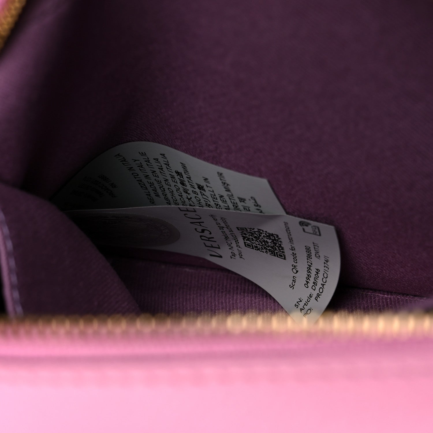 Versace Grained Calfskin Medusa Camera Bag Pink 7 of 13