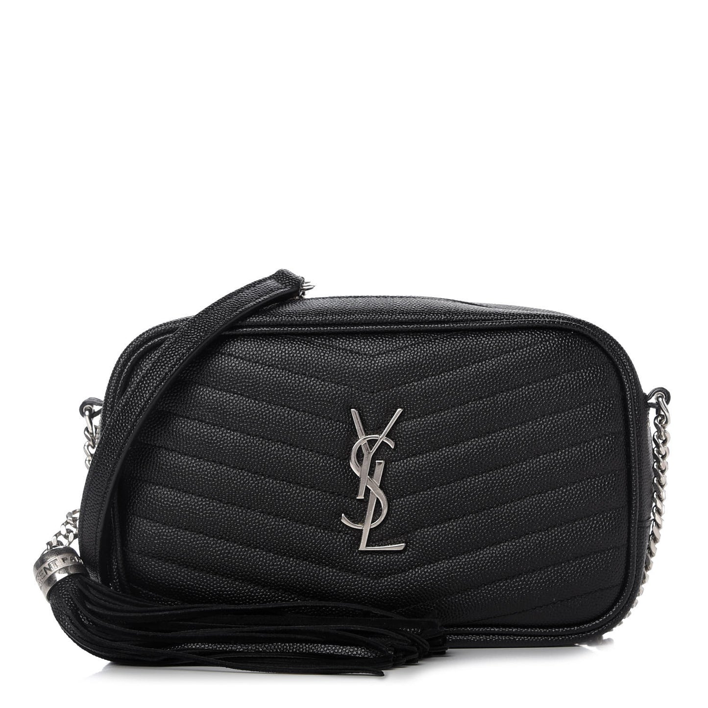 Grain De Poudre Matelasse Monogram Mini Lou Camera Bag Black