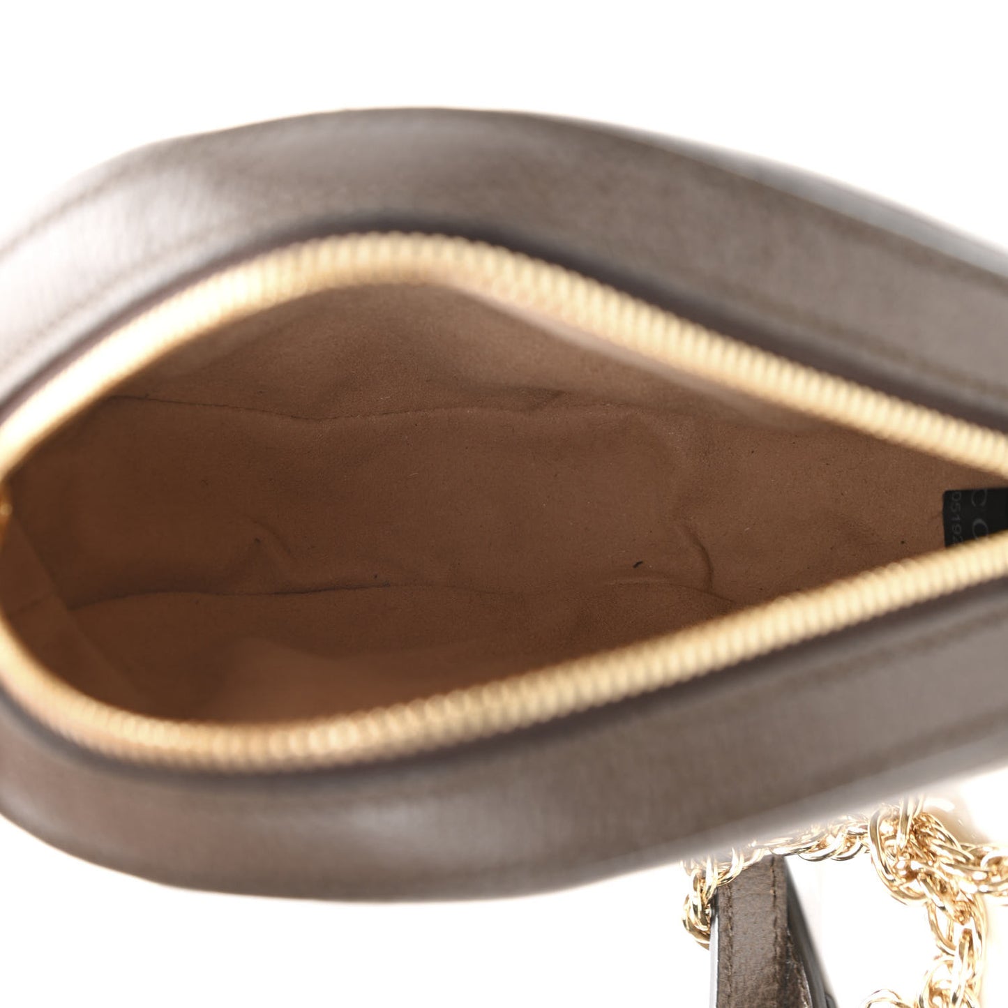 GG Supreme Monogram Web Mini Ophidia Round Shoulder Bag Brown