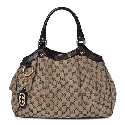 Gucci Monogram Medium Sukey Tote Dark Brown 1 of 16