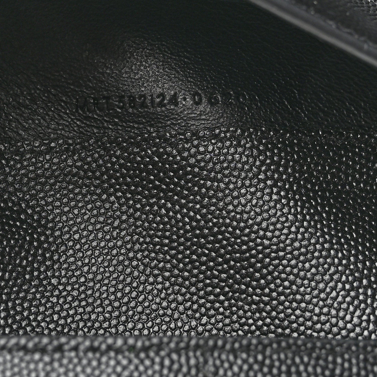 Saint Laurent Grain De Poudre Monogram Uptown Wallet Black 8 of 9