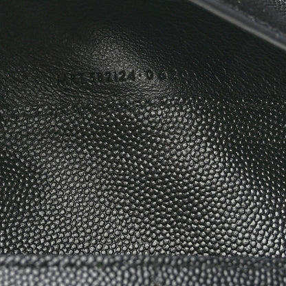 Saint Laurent Grain De Poudre Monogram Uptown Wallet Black 8 of 9