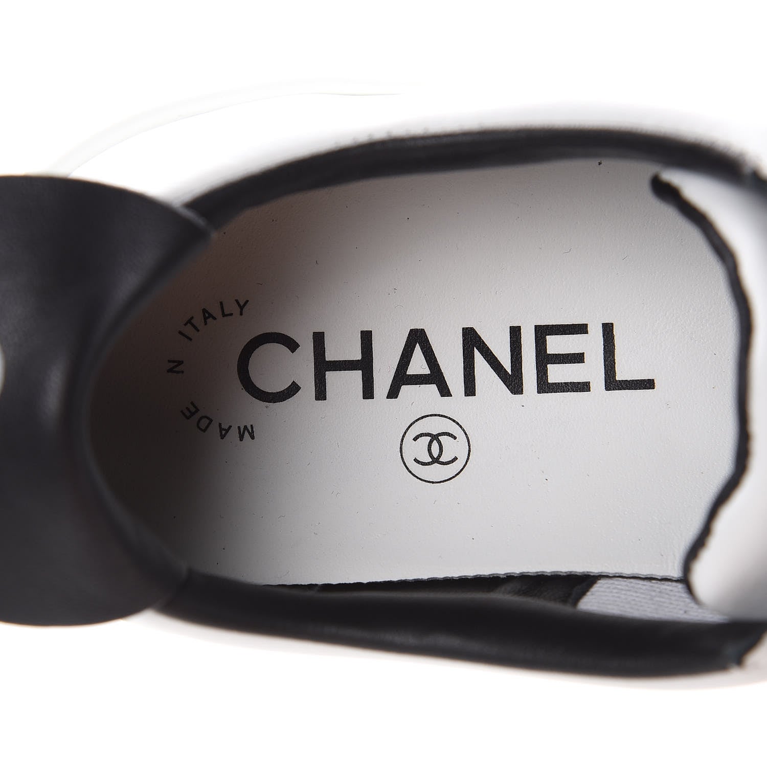 Chanel Calfskin CC Sneakers 37 White 8 of 10