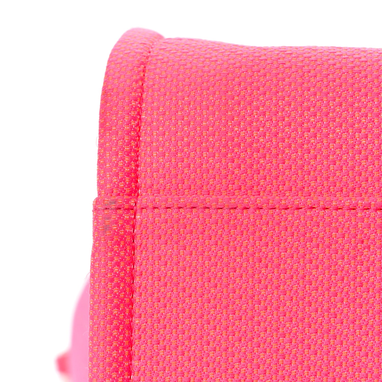 Chanel Mixed Fibers Calfskin Medium Deauville Tote Pink Orange 14 of 16