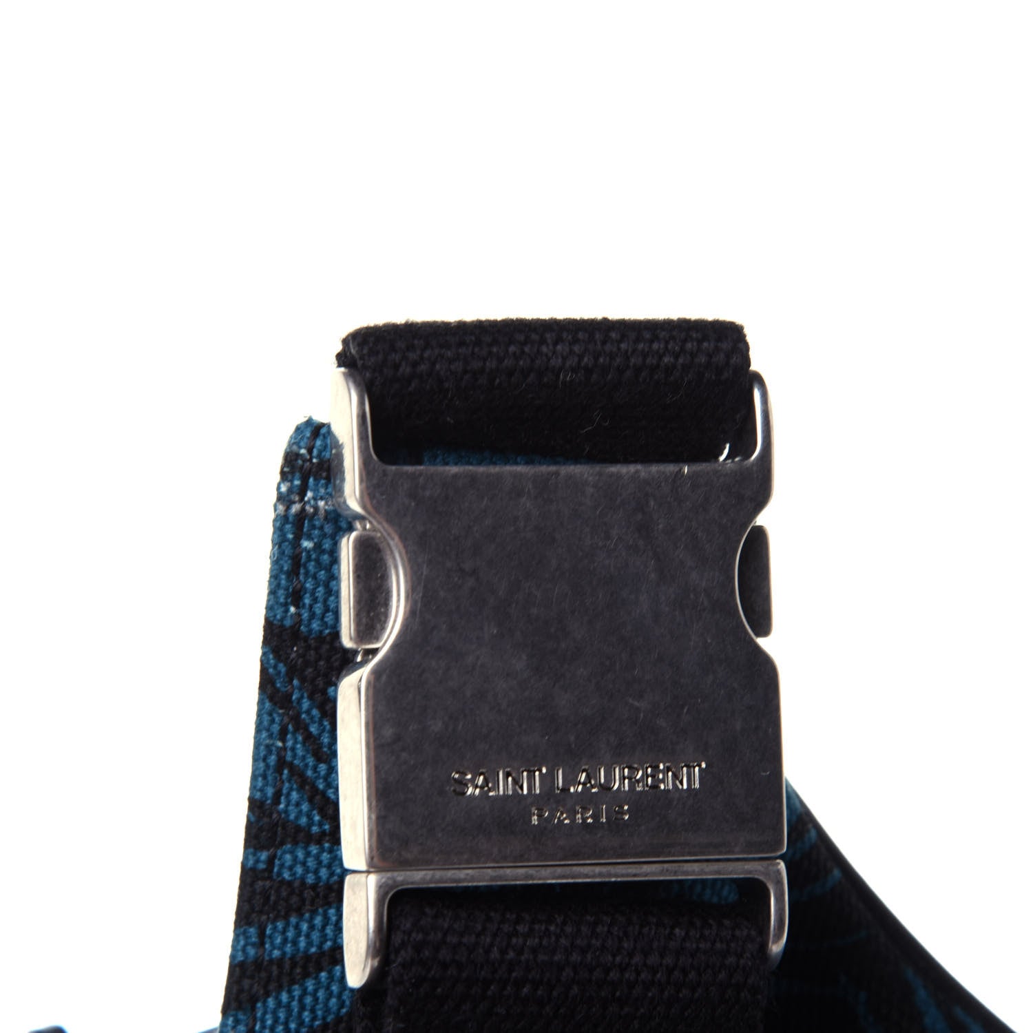 Saint Laurent Canvas Classic Marsupio Belt Bag Teal Black 4 of 4