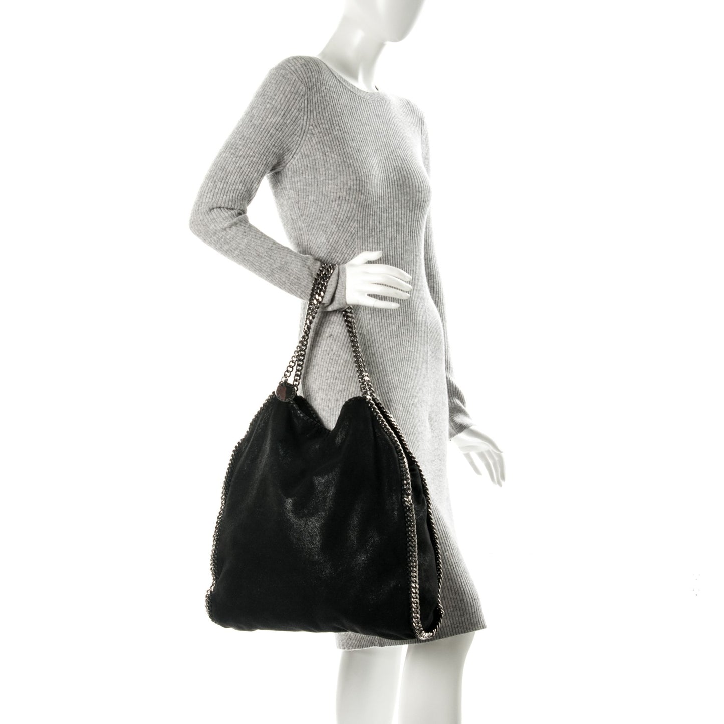 Shaggy Deer Big Falabella Tote Black