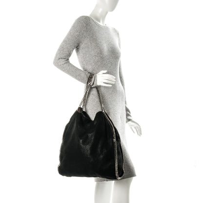 Stella McCartney Shaggy Deer Big Falabella Tote Black 2 of 8