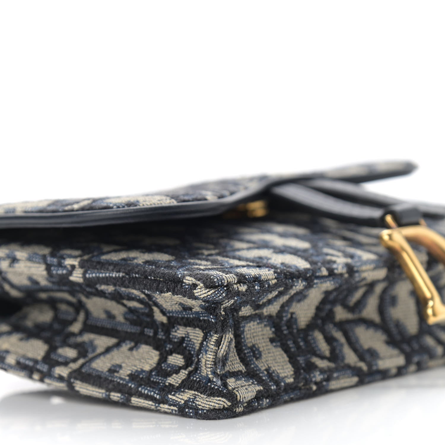 Christian Dior Oblique Saddle Belt Bag Blue 9 of 13