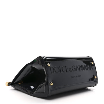 Dolce & Gabbana Patent Medium Miss Sicily Satchel Black 4 of 8