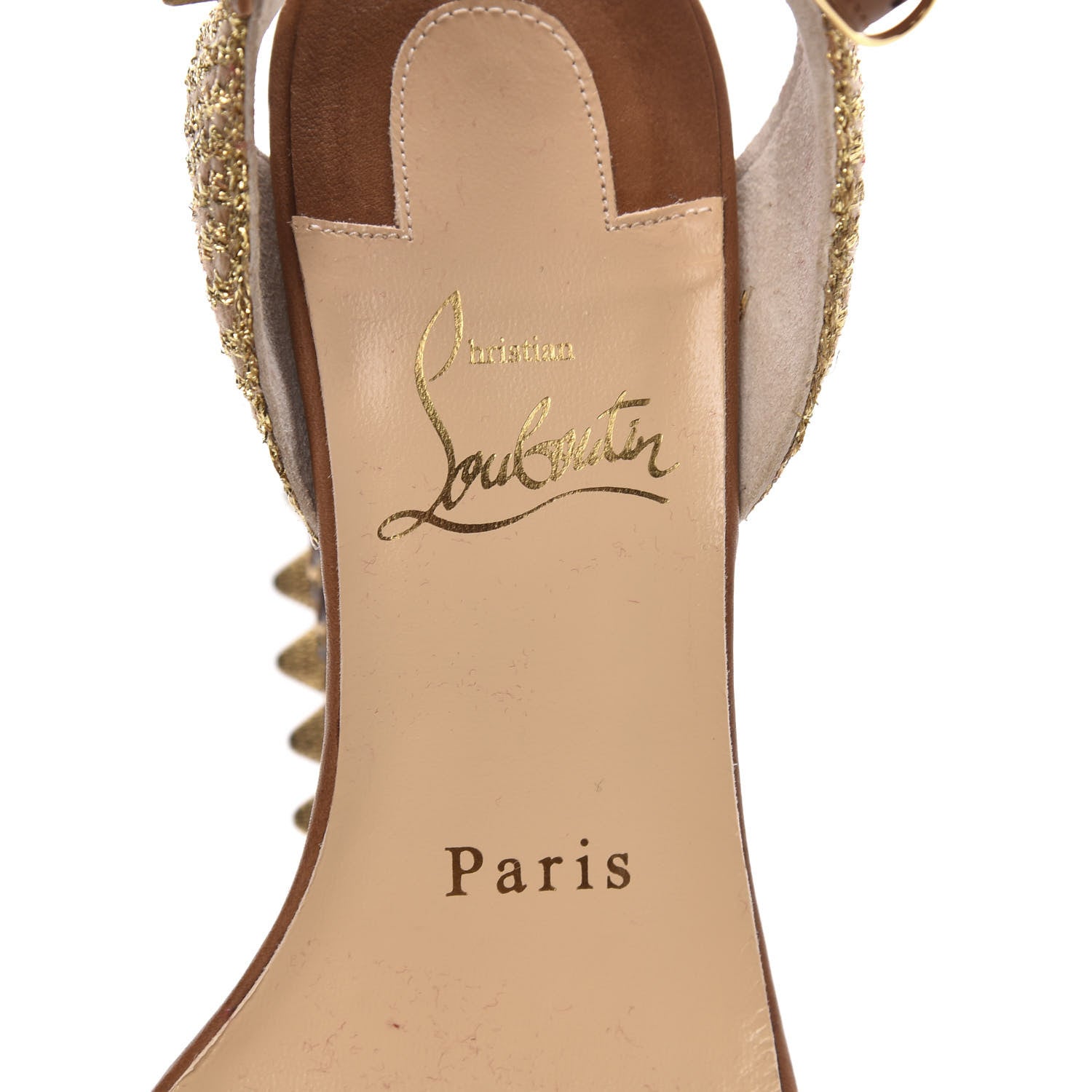 Christian Louboutin Calfskin Cordorella 110 Wedge Sandals 36 Version Cuoio 7 of 7