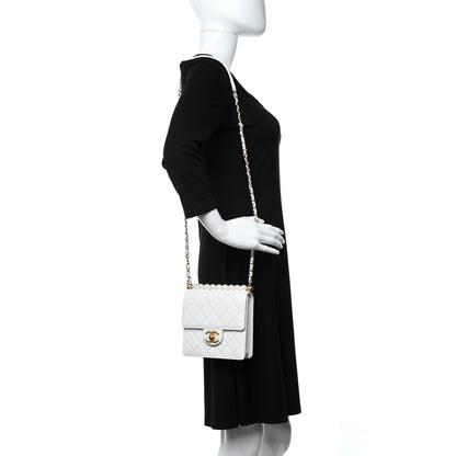 Chanel Lambskin Quilted Chic Pearls Flap White 2 of 9