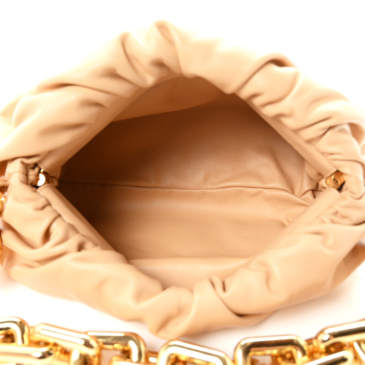 Calfskin The Pouch Chain Almond