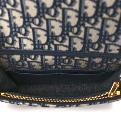 Christian Dior Oblique 30 Montaigne 2-In-1 Pouch Blue 5 of 10