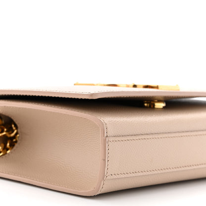 Saint Laurent Grain De Poudre Small Monogram Kate Satchel Nude Powder 8 of 10