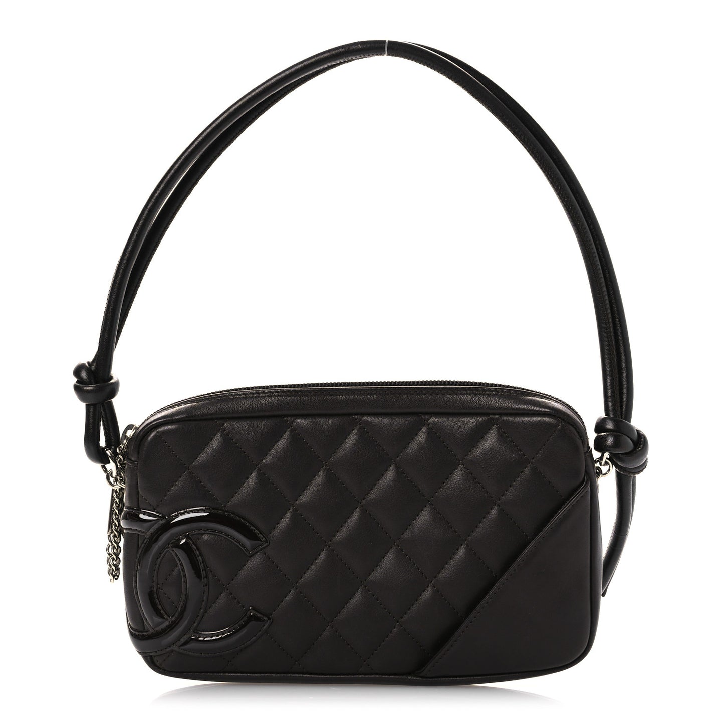 Calfskin Quilted Cambon Pochette Brown