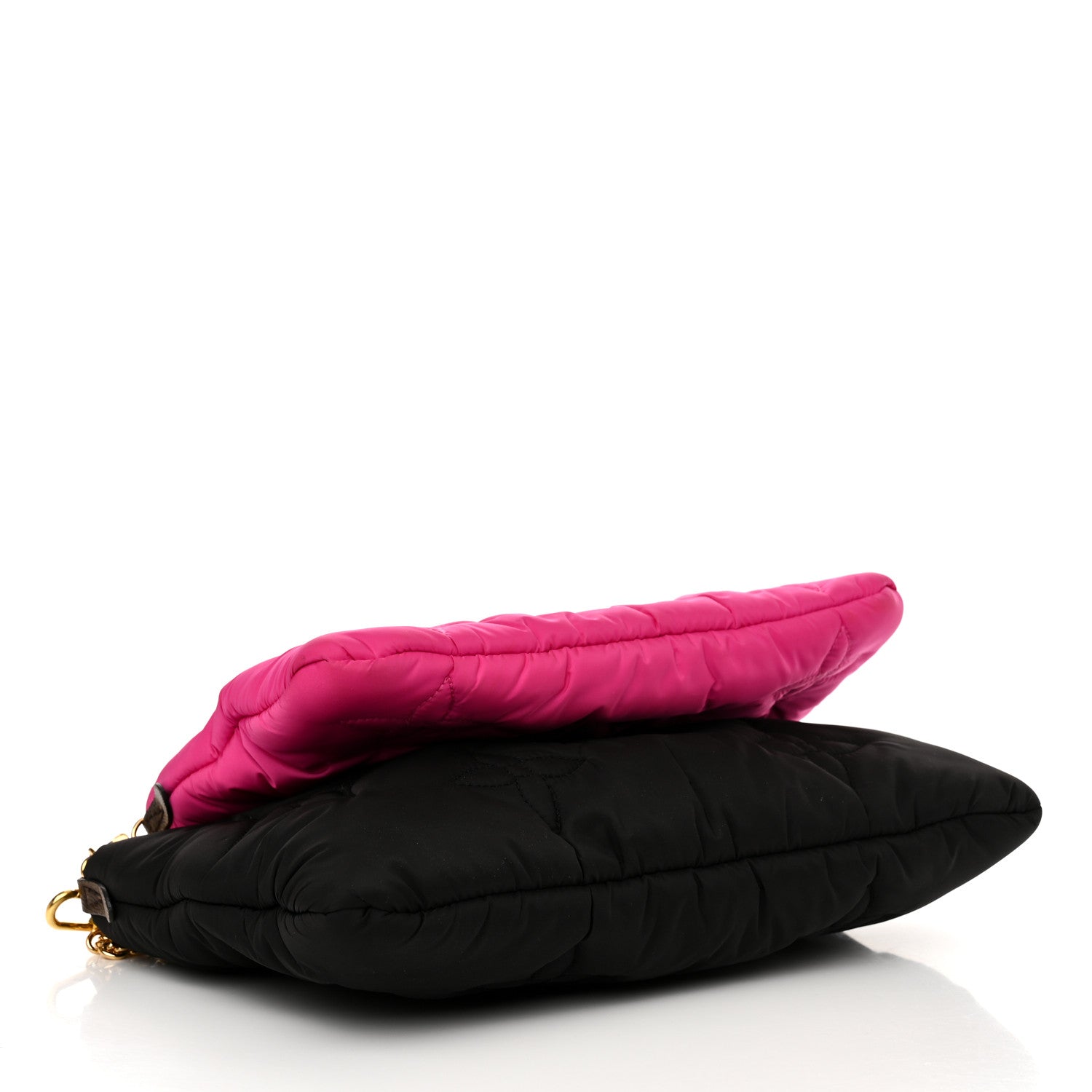 Louis Vuitton Econyl Monogram Pillow Maxi Multi Pochette Accessories Black Fuchsia 4 of 11