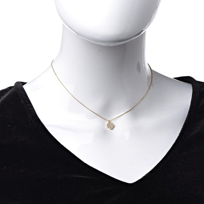 Van Cleef & Arpels 18K Yellow Gold Mother of Pearl Sweet Alhambra Pendant Necklace 2 of 8