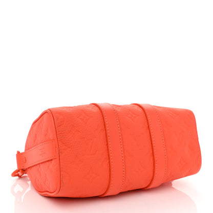 Louis Vuitton Monogram Taurillon Keepall Bandouliere 25 Orange 4 of 7