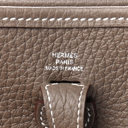 Hermes Taurillon Clemence Evelyne TPM Etoupe 6 of 10