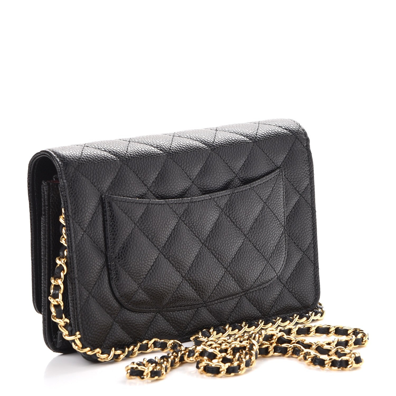 Chanel Caviar Quilted Wallet On Chain WOC Black 3 of 9