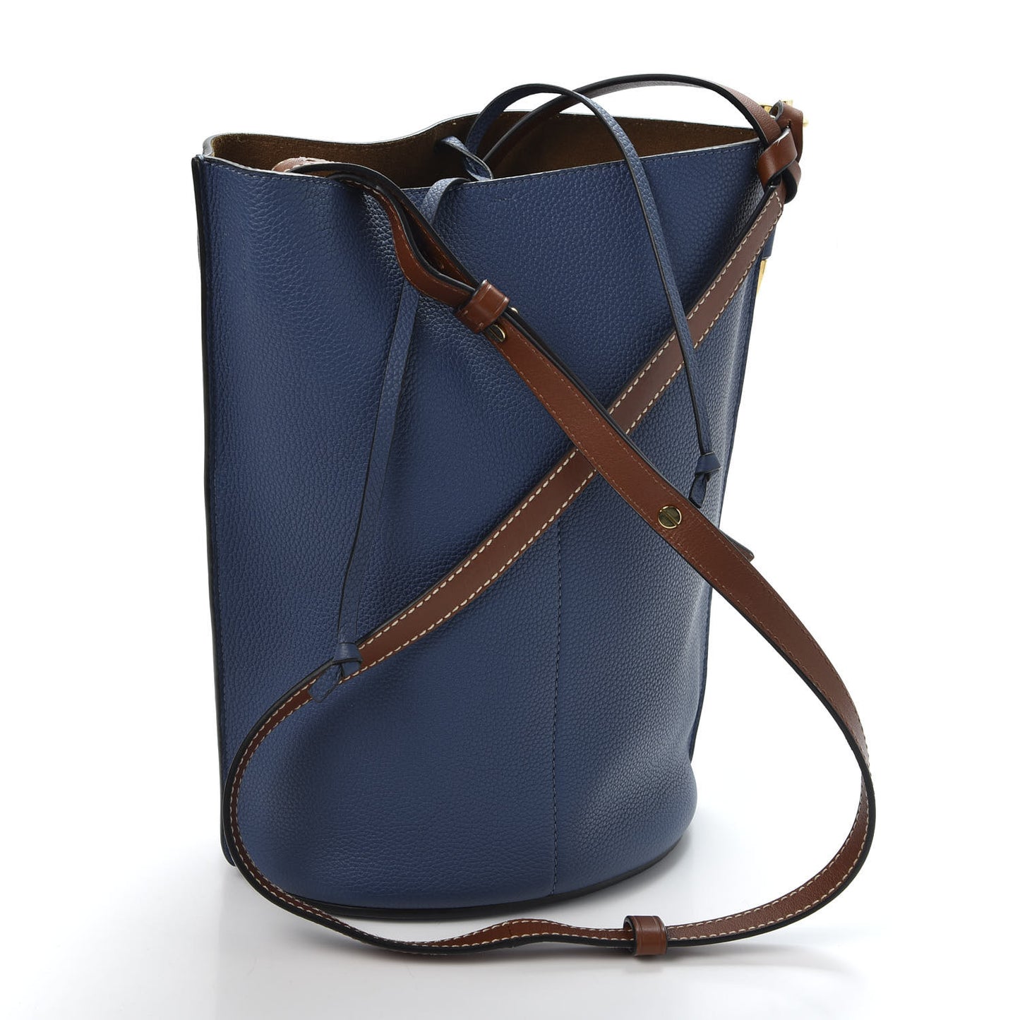 Calfskin Gate Bucket Bag Blue