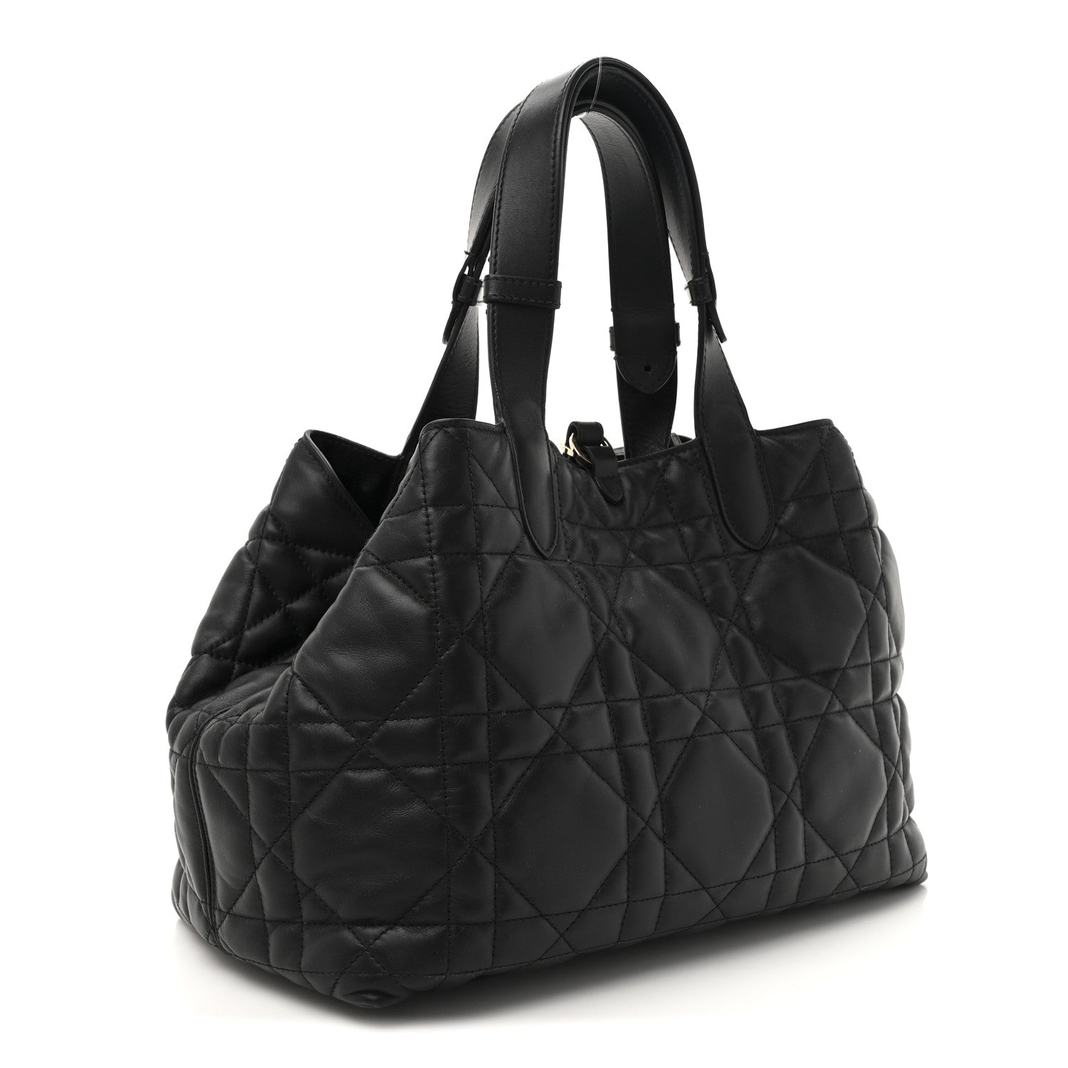 Christian Dior Calfskin Macrocannage Medium Toujours Black 4 of 11