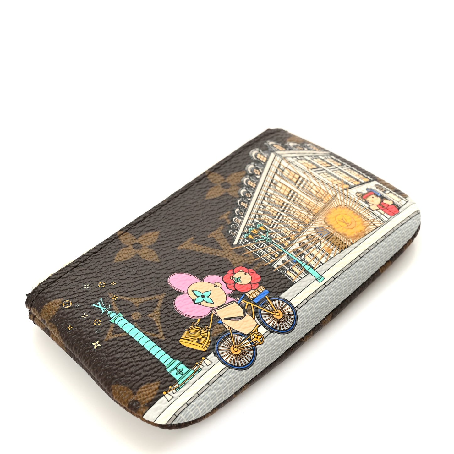 Monogram 2022 Christmas Animation Paris Key Pouch Pink