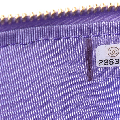 Chanel Caviar Quilted Classic iPhone Pouch Purple 7 of 8