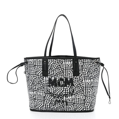 MCM Visetos Medium Liz Reversible Shopper Tote Black 11 of 19