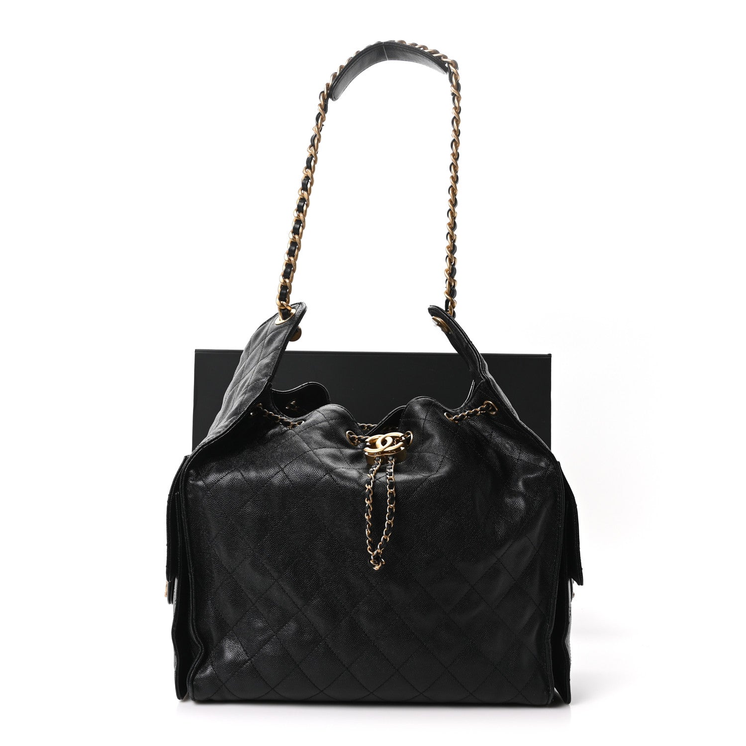 Chanel Caviar Quilted Medium Chanel 25 Handbag Black 12 of 12