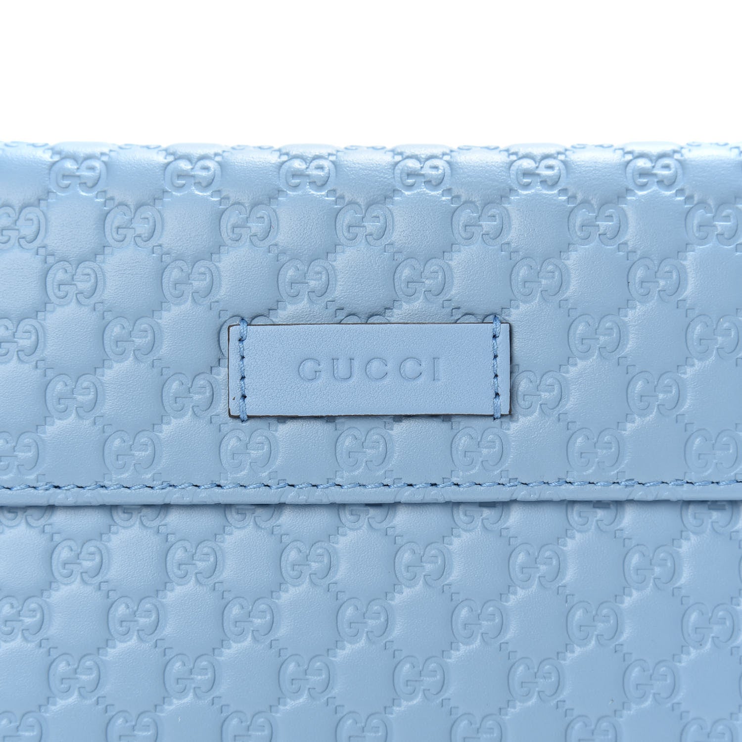 Gucci Soft Microguccissima Continental Zip Wallet Mineral Blue 9 of 12