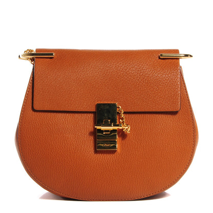 Chloe Grained Lambskin Drew Shoulder Bag Caramel 1 of 9