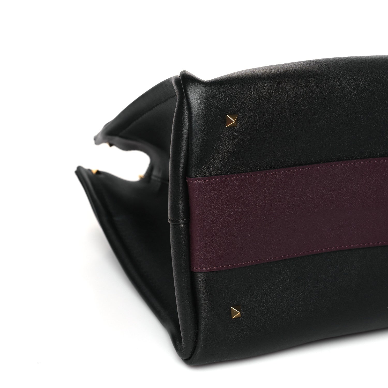 Valentino Garavani Smooth Calfskin Soul Tote Black Red 7 of 9