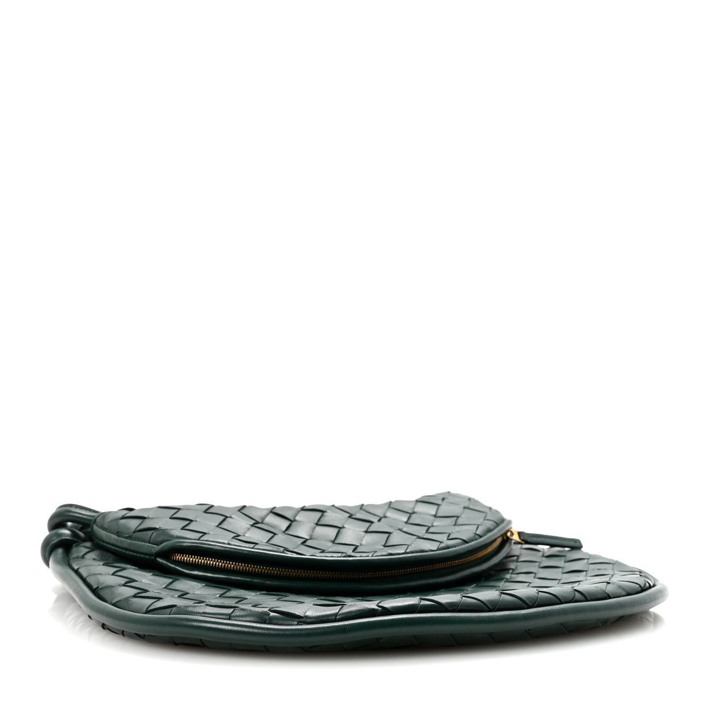 Nappa Intrecciato Medium Gemelli Emerald Green