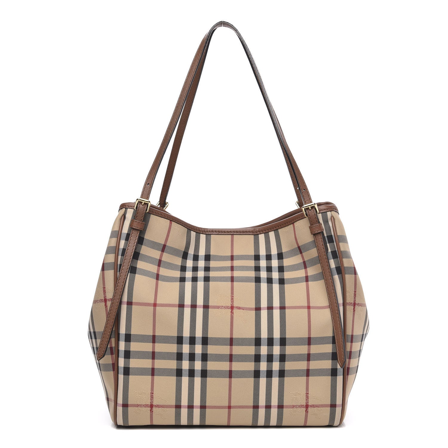 Burberry Horseferry Check Small Canterbury Tote Honey 1 of 12
