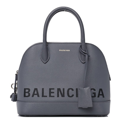 Balenciaga Grained Calfskin S Ville Top Handle Bag Gris Glace 1 of 12