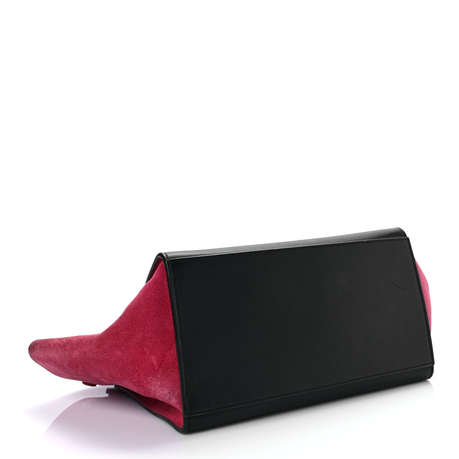 Celine Smooth Calfskin Suede Small Tri-Color Trapeze Pink 3 of 9