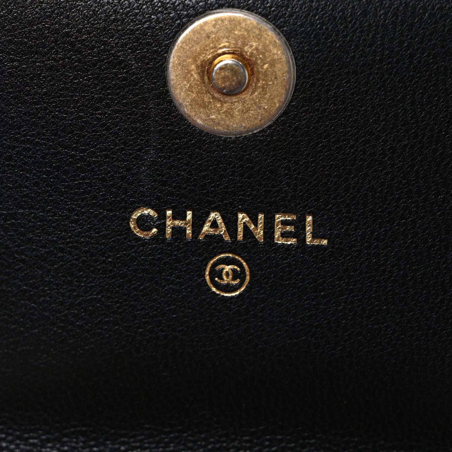 Chanel Lambskin Quilted Chanel 19 Phone Holder With Chain Black 6 of 11