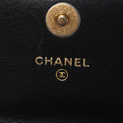 Chanel Lambskin Quilted Chanel 19 Phone Holder With Chain Black 6 of 11