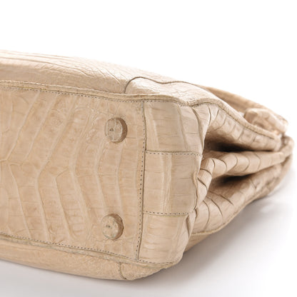 Nancy Gonzalez Crocodile Shoulder Bag Beige 7 of 10
