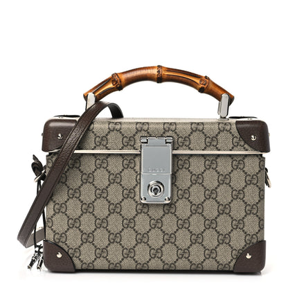 Gucci GG Supreme Monogram Globe-Trotter Beauty Case Brown 1 of 11
