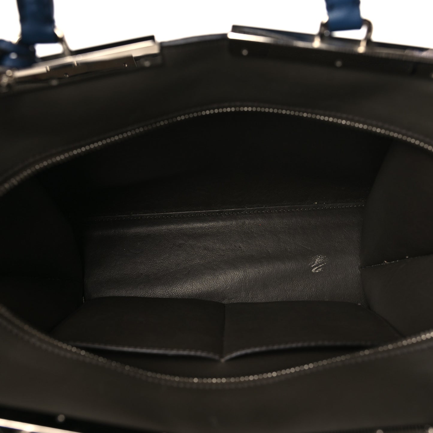Vitello Dolce Shiny Nappa Petite 3Jours Tote Blue