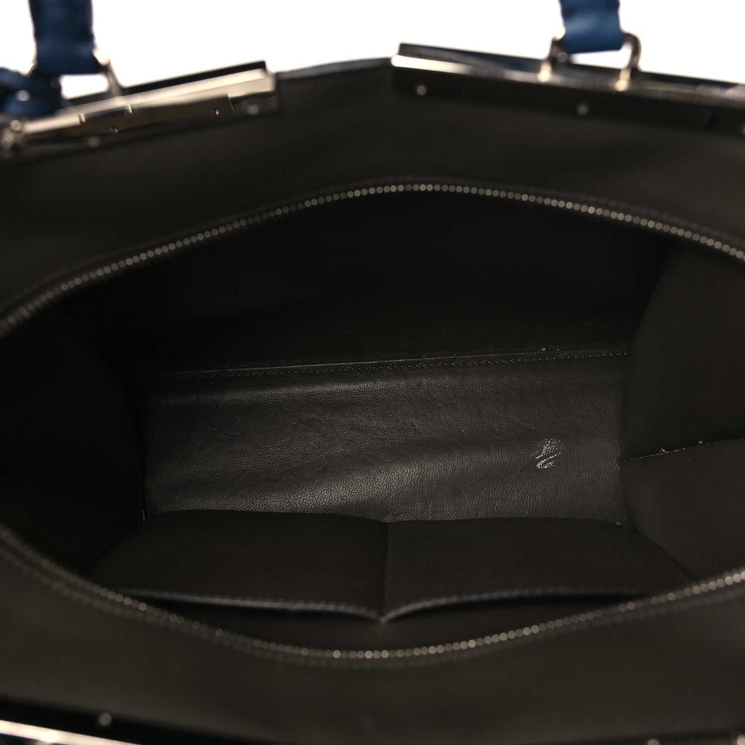 Fendi Vitello Dolce Shiny Nappa Petite 3Jours Tote Blue 5 of 9