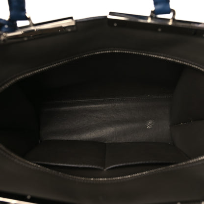 Fendi Vitello Dolce Shiny Nappa Petite 3Jours Tote Blue 5 of 9
